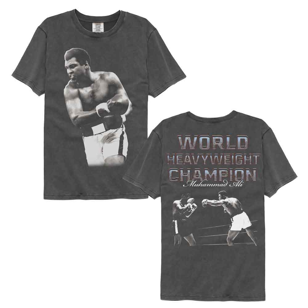 Muhammad Ali - MUHAMMAD ALI WORLD CHAMP SHADOWS F B Adult Shirt