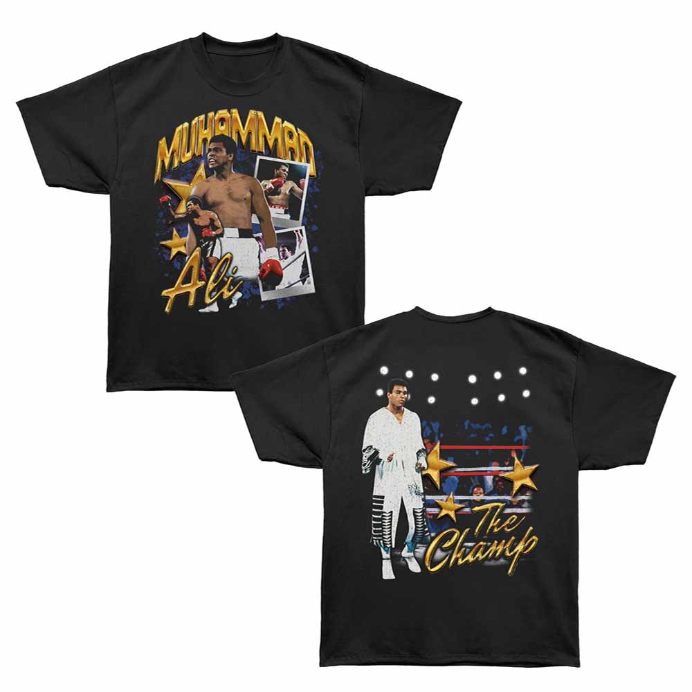 Muhammad Ali - MUHAMMAD ALI THE CHAMP STARS F B Adult Shirt