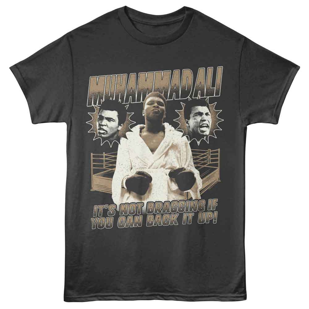 Muhammad Ali - MUHAMMAD ALI NOT BRAGGING Adult Shirt