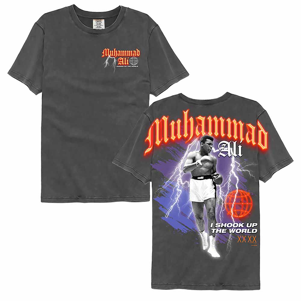 Muhammad Ali - MUHAMMAD ALI SHOOK UP THE WORLD Adult Shirt