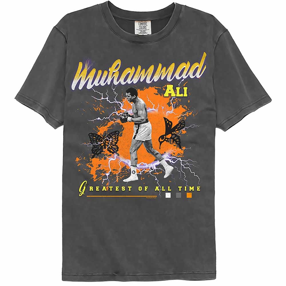 Muhammad Ali - MUHAMMAD ALI BUTTERFLY FLAMES Adult Shirt