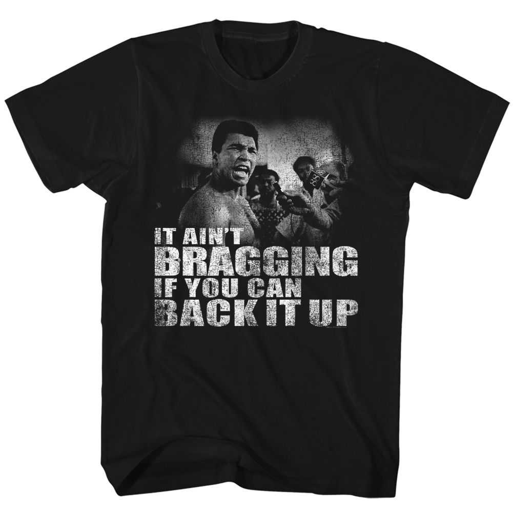 Muhammad Ali - DISTRESSED BACK IT UP Adult Shirt