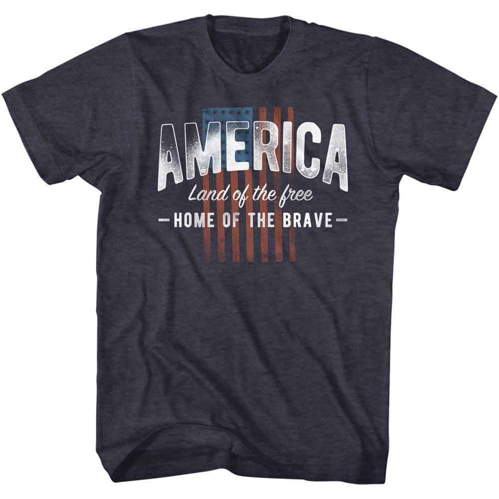 Patriotic - HOME OF THE BRAVE Adult Shirt