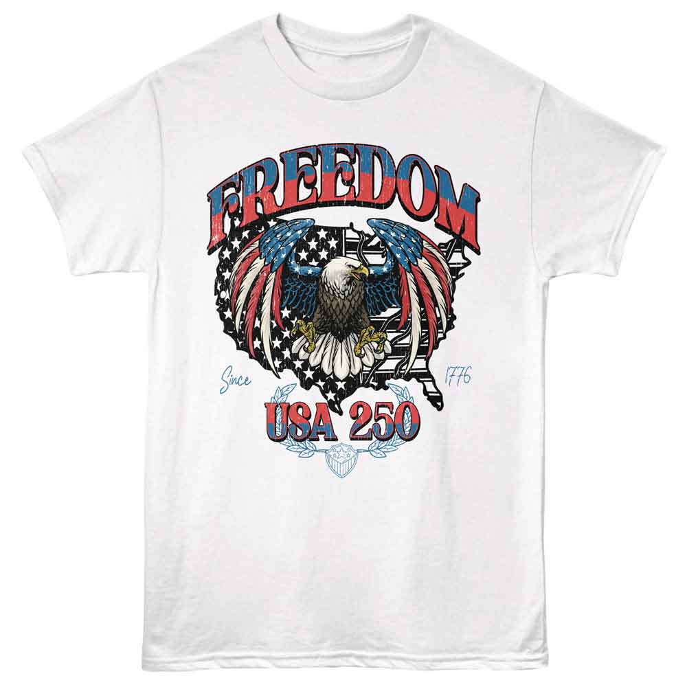 Patriotic - FREEDOM USA 250 Adult Shirt