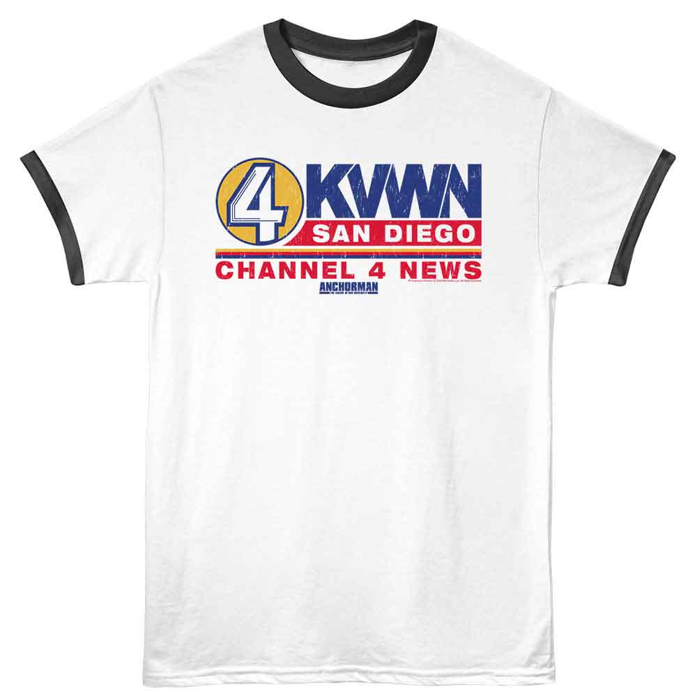 Anchorman - CH 4 NEWS LOGO Adult Shirt