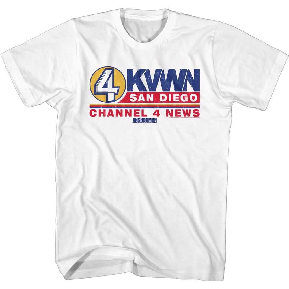 Anchorman - CH 4 NEWS LOGO Adult Shirt