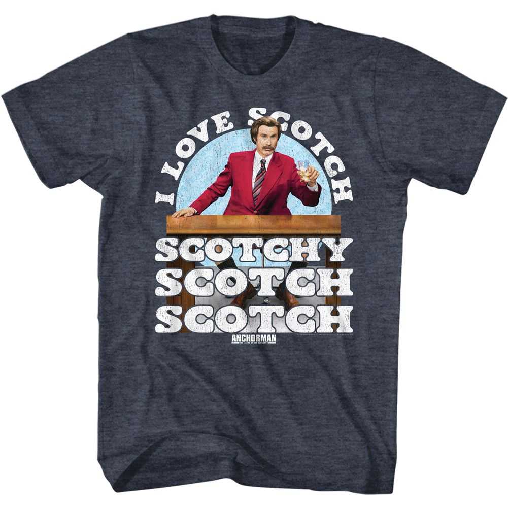 Anchorman - I LOVE SCOTCH Adult Shirt