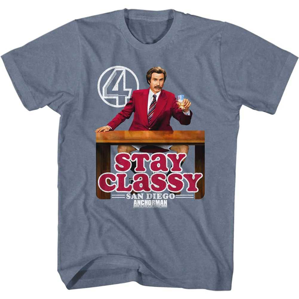 Anchorman - STAY CLASSY LOGO Adult Shirt