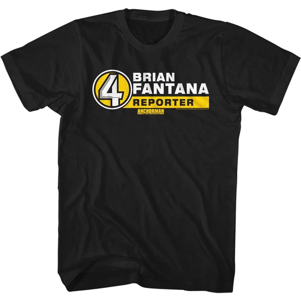 Anchorman - B. FANTANA NAME TAG Adult Shirt