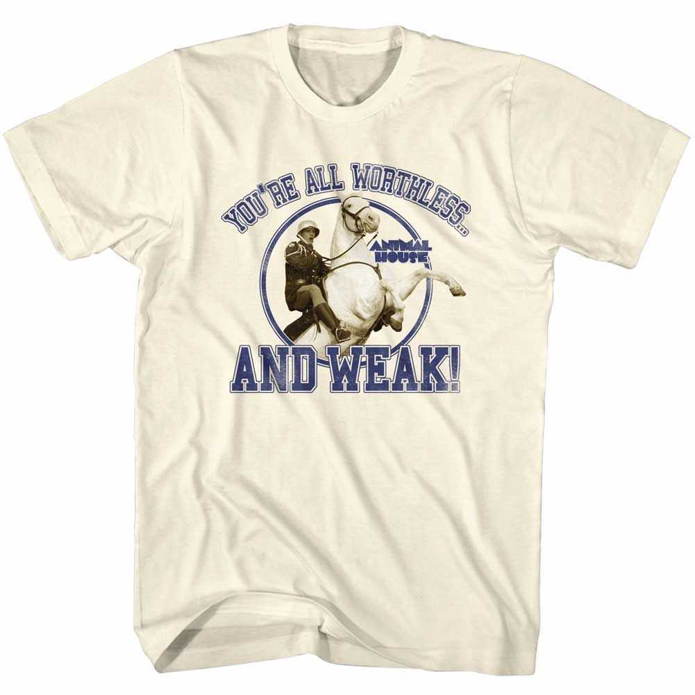 Animal House - WORTHLESS AND WEAK Adult Shirt