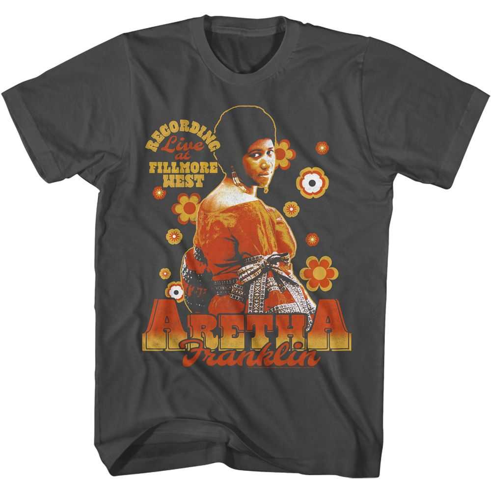Aretha - ARETHA RETRO FLOWERS Adult Shirt