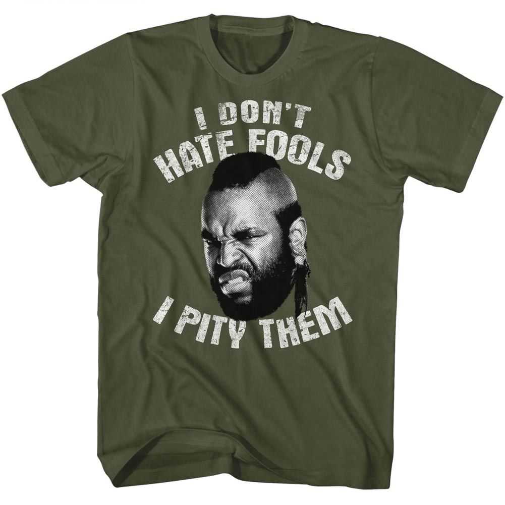 Mr. T - DONT HATE - PITY Adult Shirt