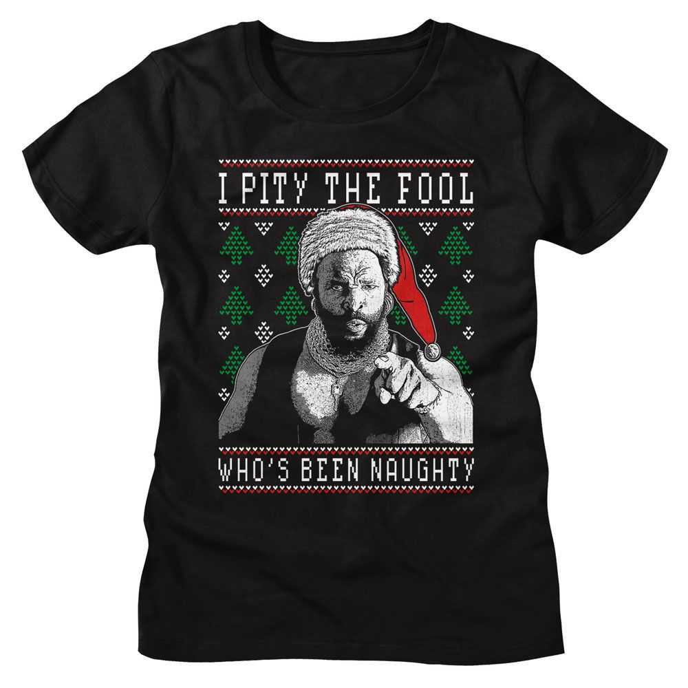 Mr. T - MR T WHOS BEEN NAUGHTY Adult Shirt