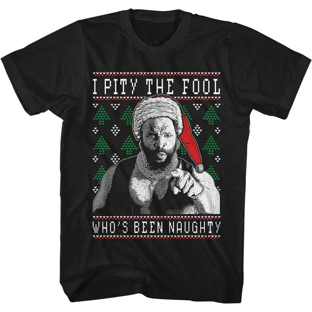 Mr. T - MR T. WHOS BEEN NAUGHTY Adult Shirt