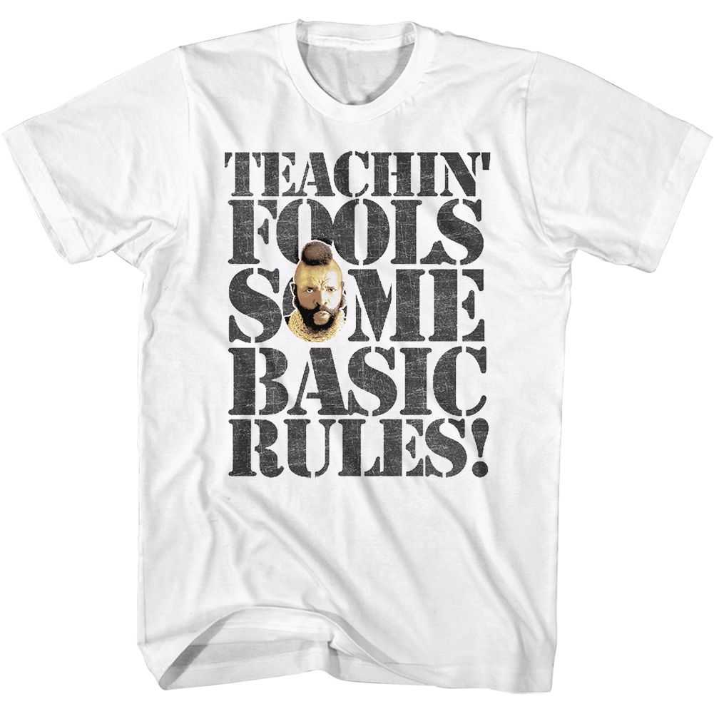 Mr. T - RULES FOR FOOLS Adult Shirt