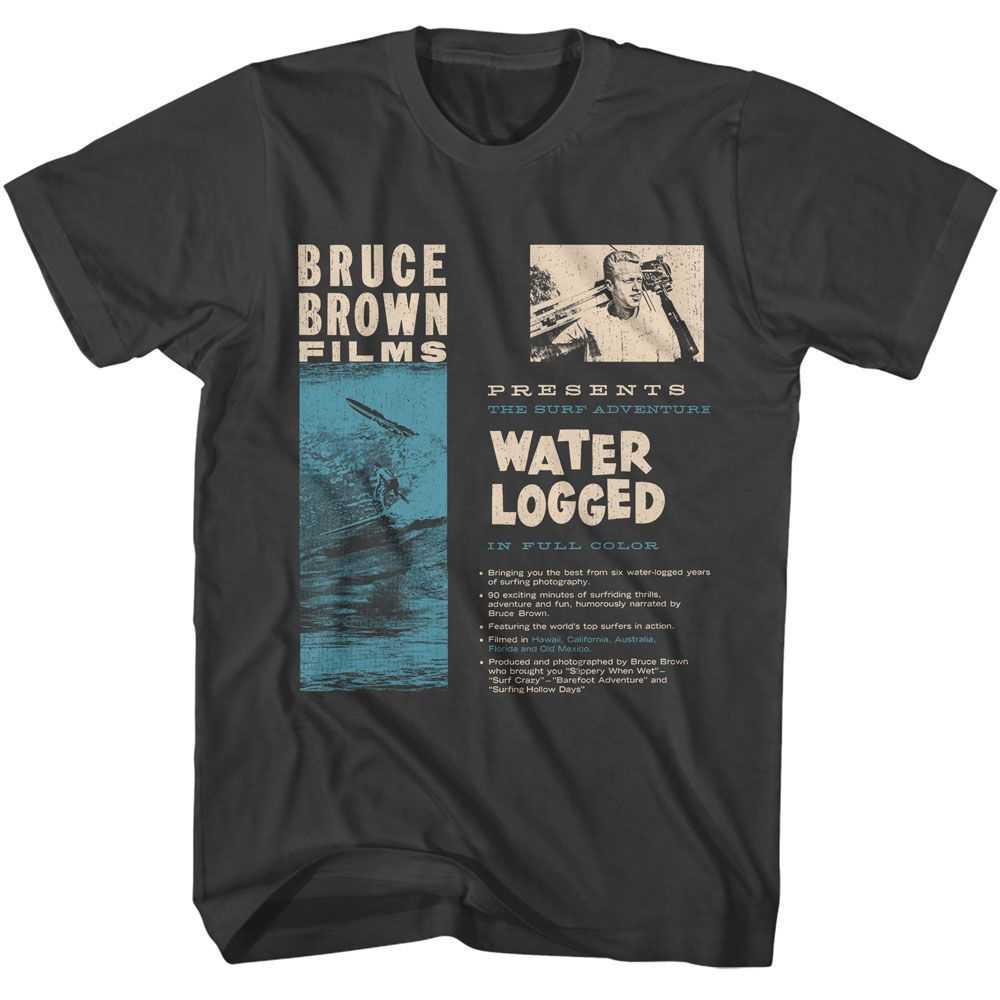 Bruce Brown Films - BBF WATER LOGGED Adult Shirt
