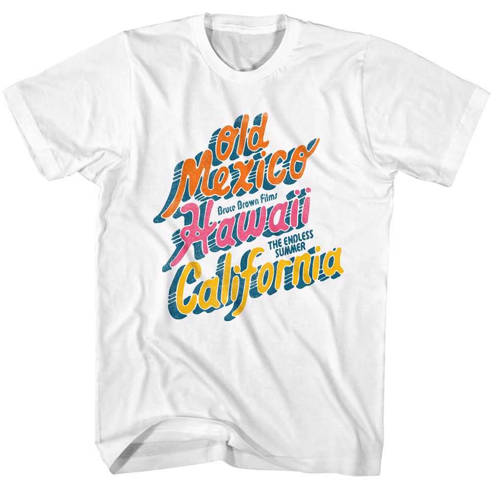 Bruce Brown Films - BBF SUMMER LOCATIONS Adult Shirt
