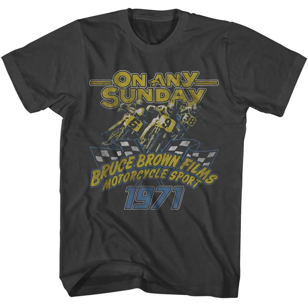 Bruce Brown Films - BBF ON ANY SUNDAY 71 Adult Shirt