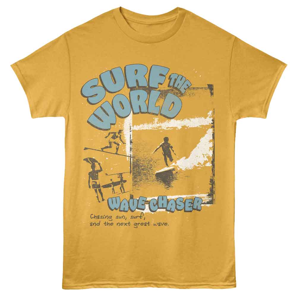 Bruce Brown Films - BBF SURF THE WORLD Adult Shirt