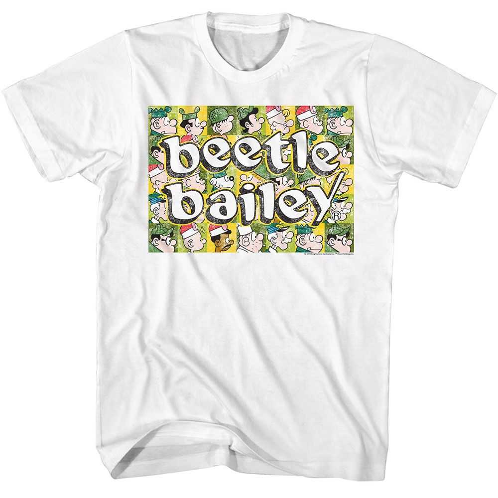 Beetle Bailey - BEETLE SQUARES Adult Shirt
