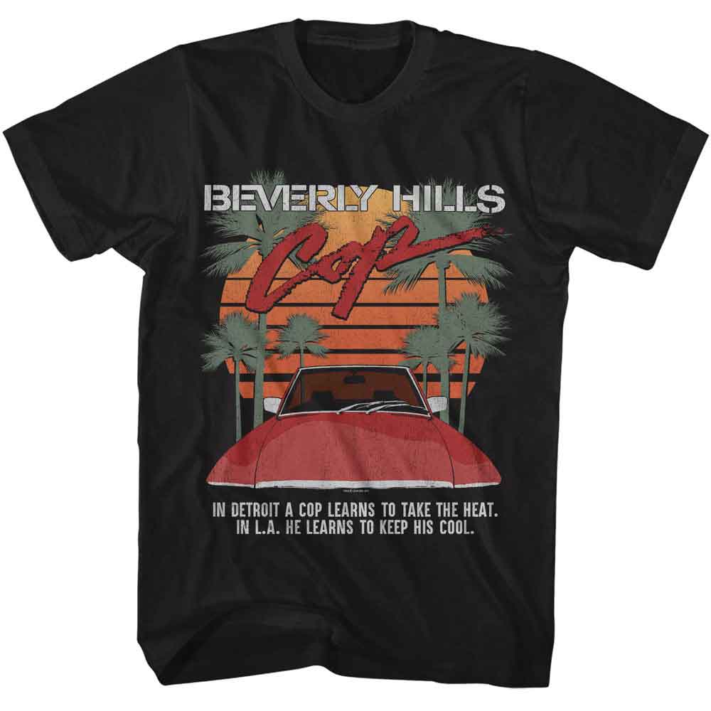 Beverly Hills 90210 - BHC PALMS AND SUN Adult Shirt