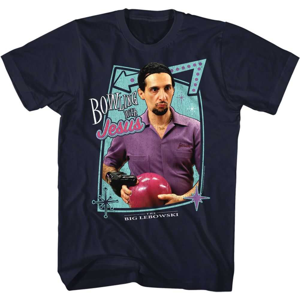The Big Lebowski - BOWLING WITH JESUS Adult Shirt