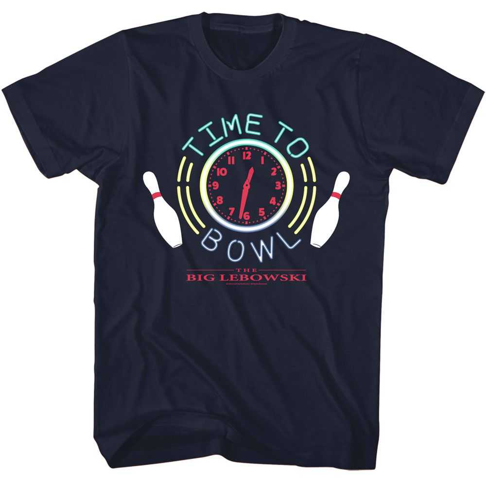 The Big Lebowski - THE BIG LEBOWSKI TIME TO BOWL Adult Shirt
