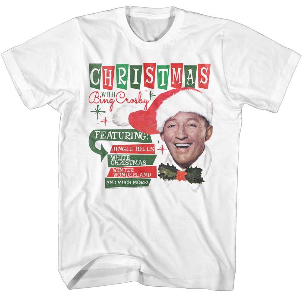 Bing Crosby - BING CROSBY-CHRISTMAS WITH Adult Shirt