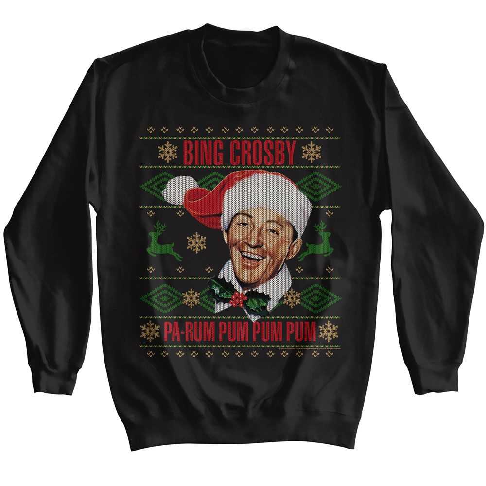 Bing Crosby - BING CROSBY CHRISTMAS SWEATER Adult Shirt
