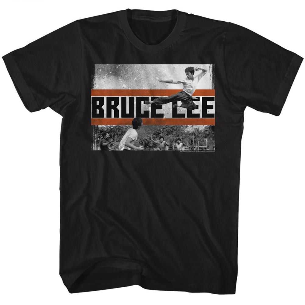 Bruce Lee - FLY KICK Adult Shirt
