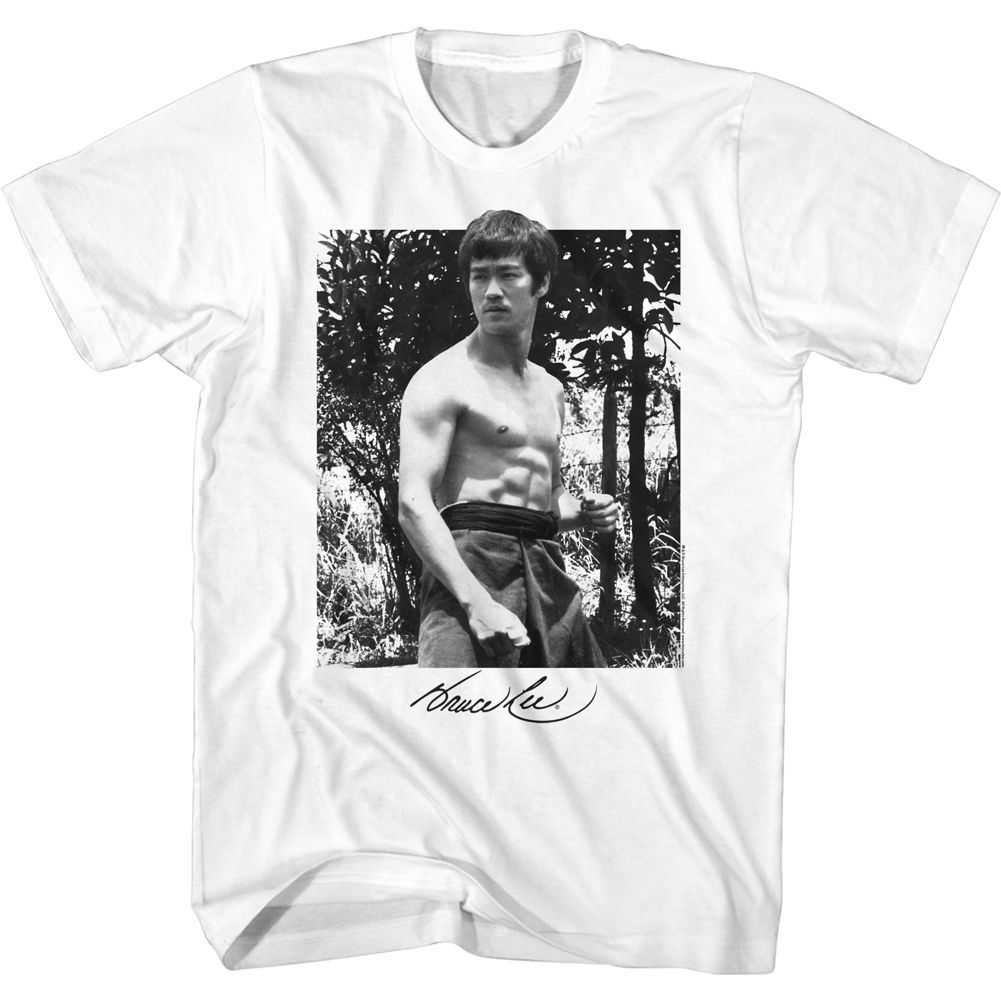 Bruce Lee - BANDW BRUCE PHOTO Adult Shirt
