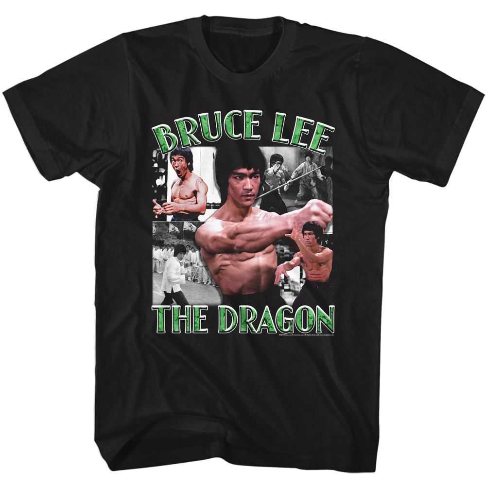 Bruce Lee - BRUCE LEE THE DRAGON COLLAGE Adult Shirt