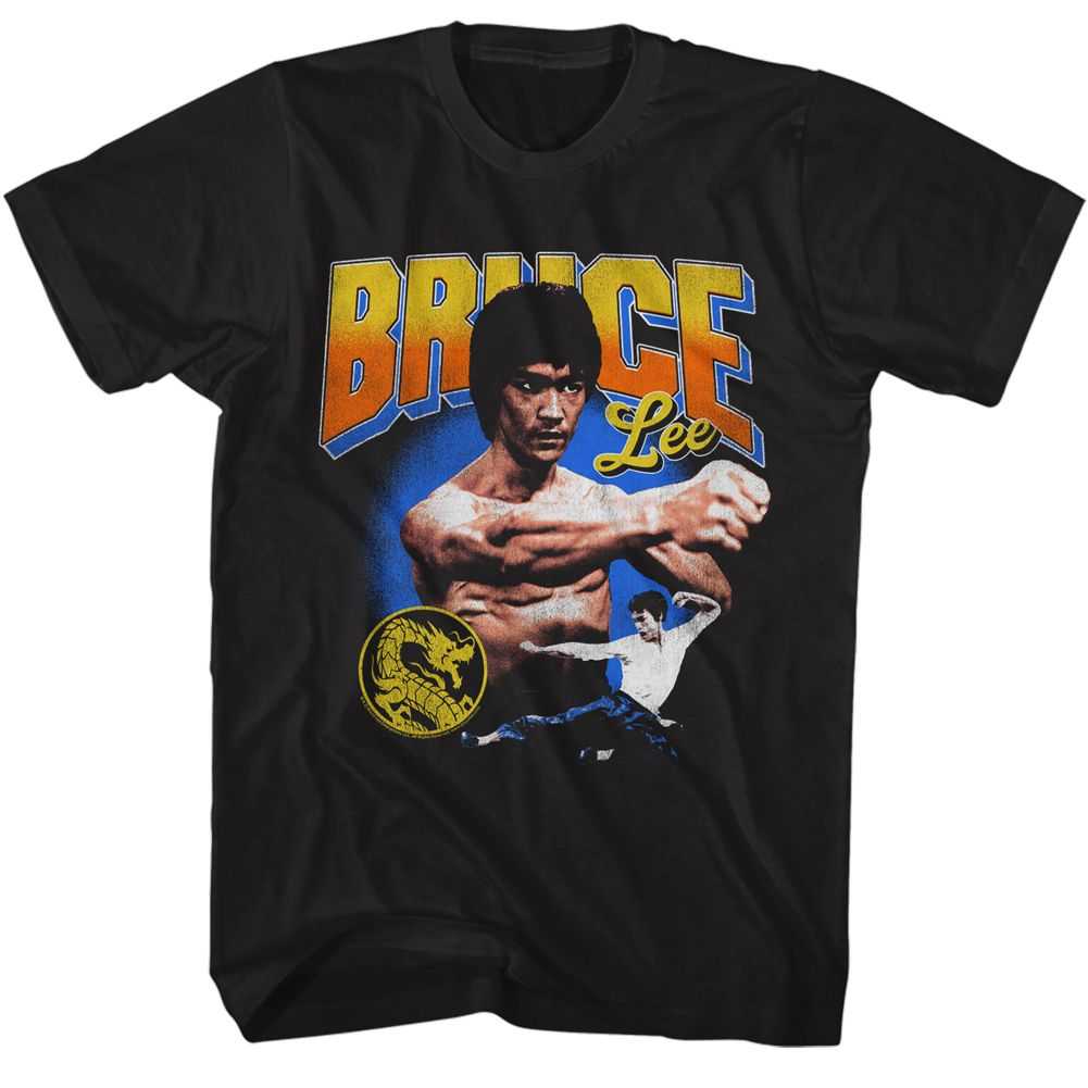 Bruce Lee - BRUCE LEE-GRADIENT TEXT Adult Shirt