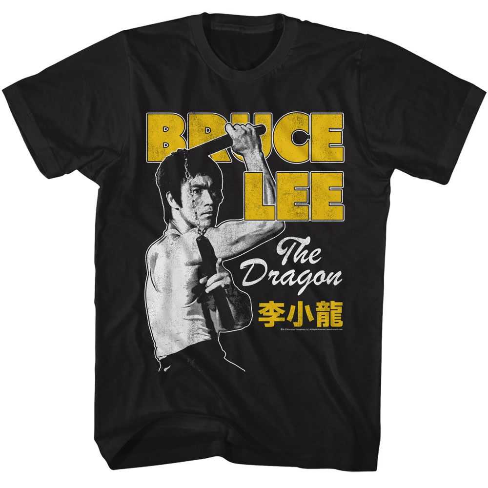 Bruce Lee - BRUCE LEE NUNCHUCK POSE Adult Shirt