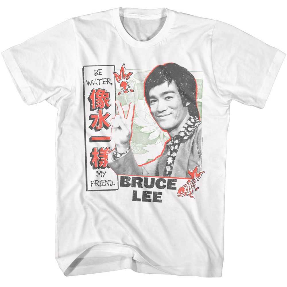 Bruce Lee - BRUCE LEE BE WATER POND SCENE Adult Shirt