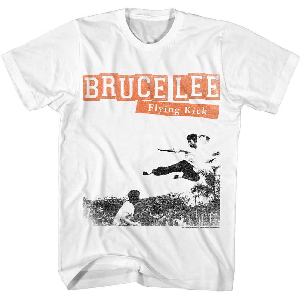 Bruce Lee - BRUCE LEE FLYING KICK Adult Shirt