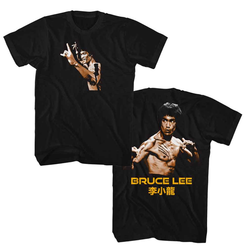 Bruce Lee - BRUCE LEE FIGHTING STANCE F B Adult Shirt