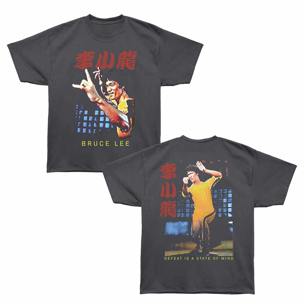 Bruce Lee - BRUCE LEE YELLOW JUMP F B Adult Shirt
