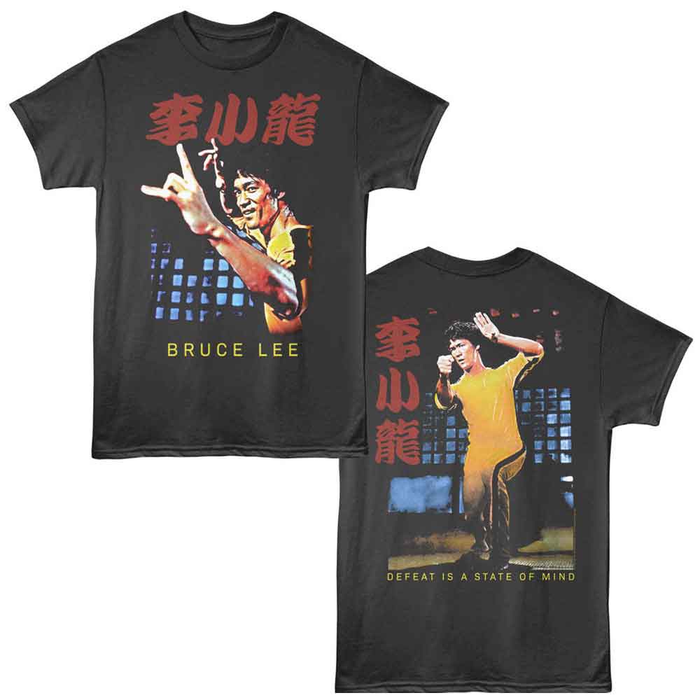 Bruce Lee - BRUCE LEE YELLOW JUMP F B Adult Shirt