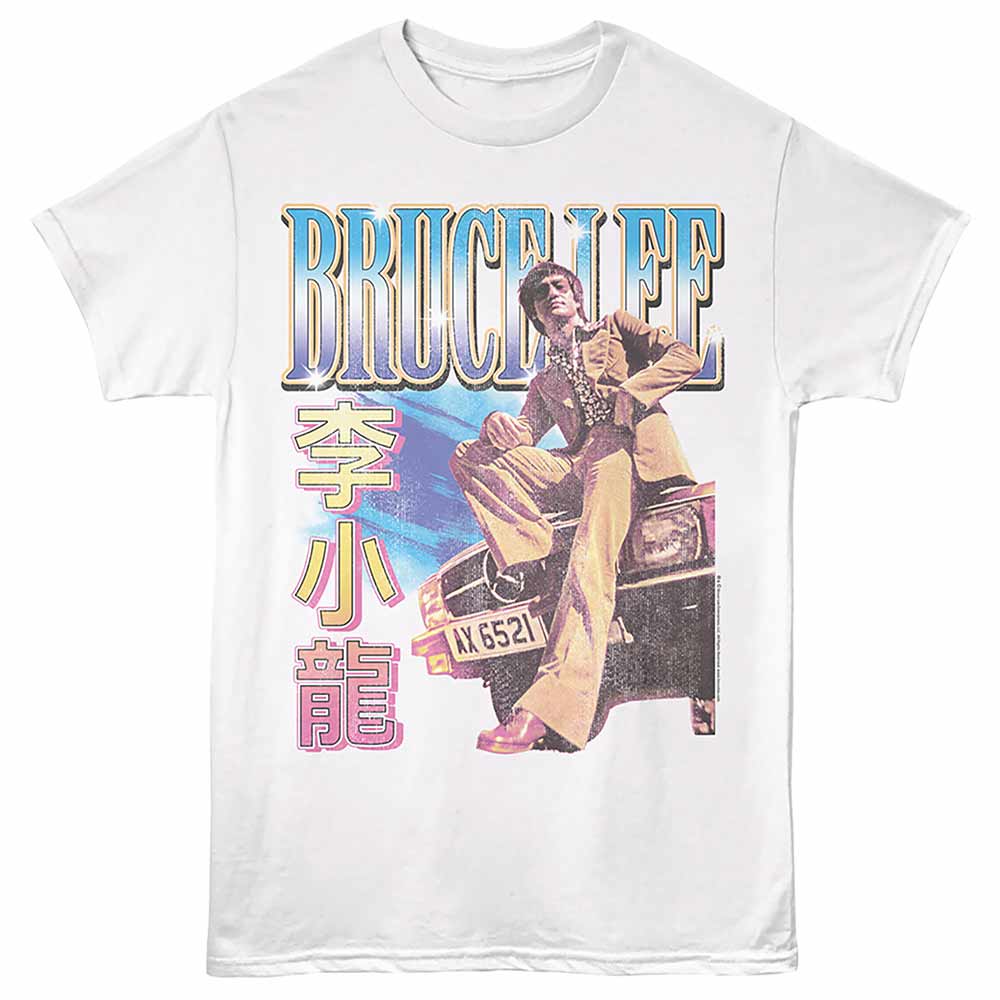 Bruce Lee - BRUCE LEE COOL CAR LEAN Adult Shirt