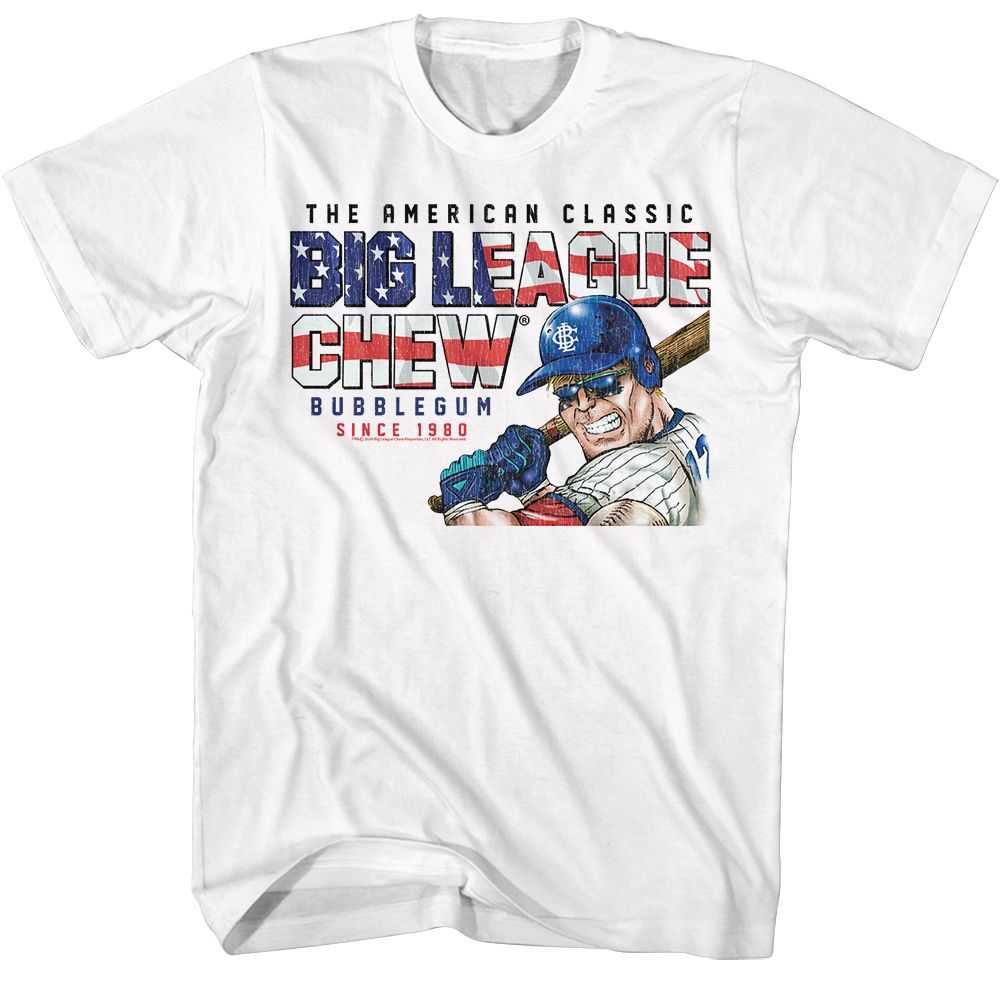 Big League Chew - BIG LEAGUE CHEW AMERICA TEXT Adult Shirt