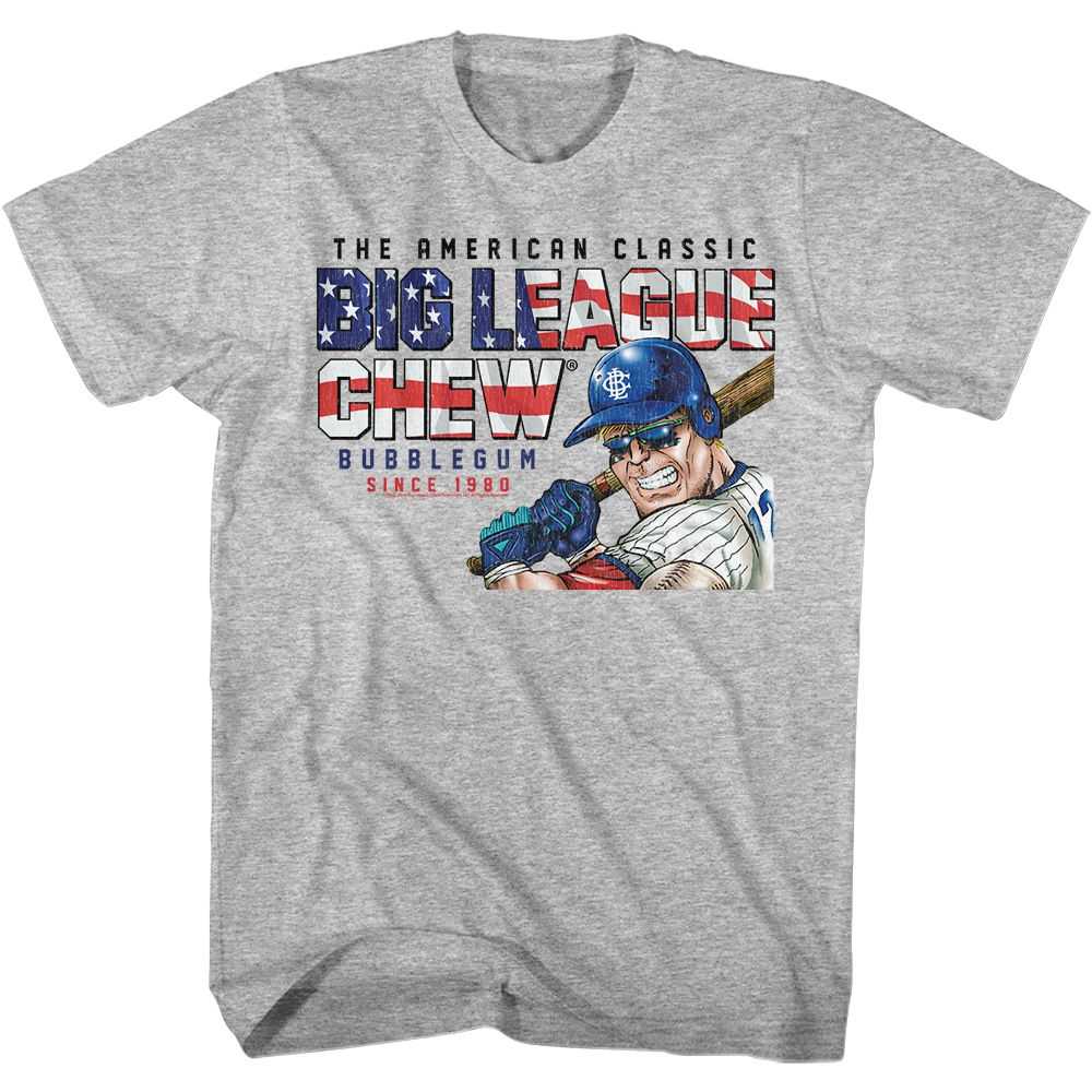 Big League Chew - BIG LEAGUE CHEW AMERICA TEXT Adult Shirt