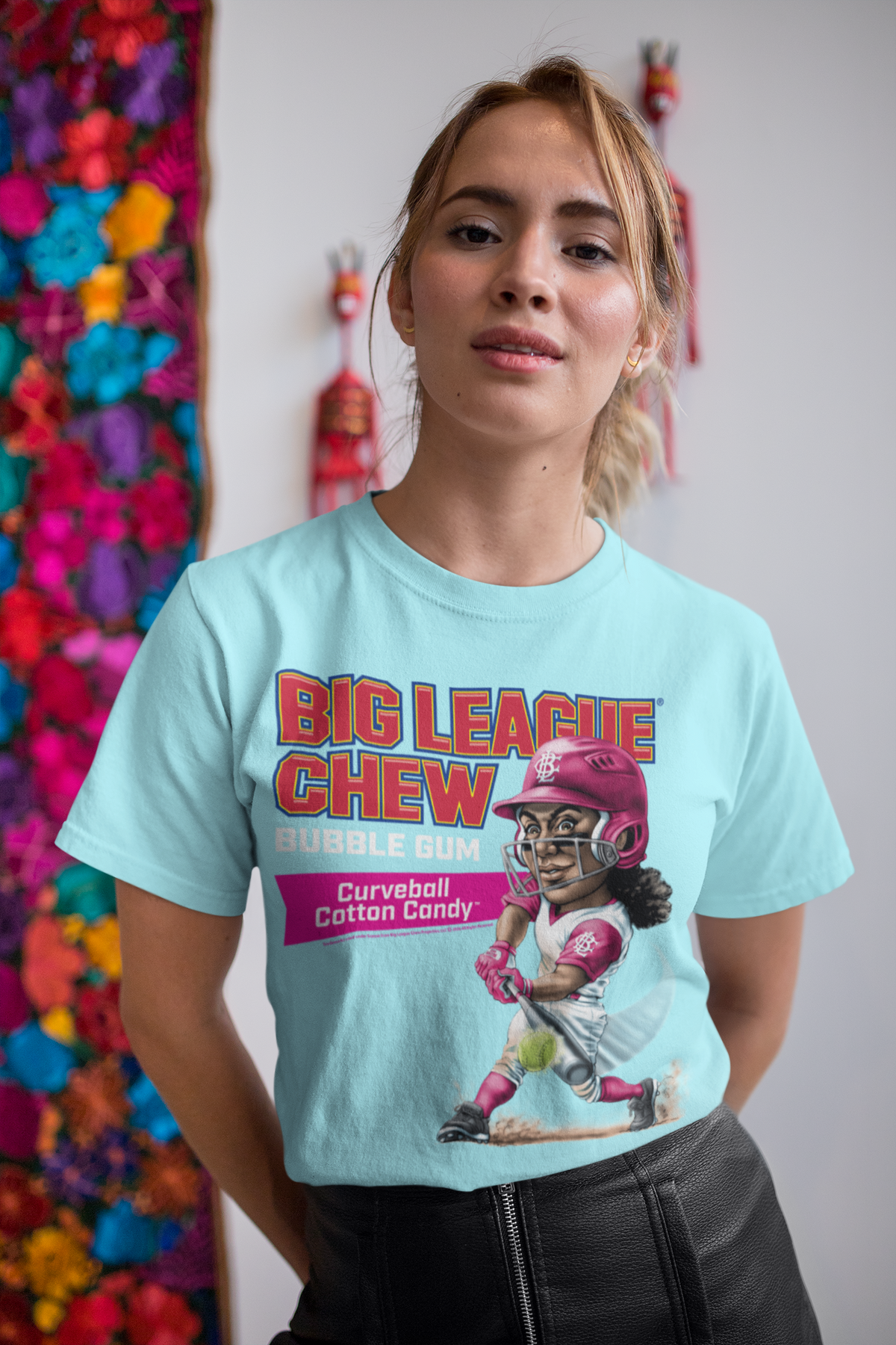 Big League Chew - BLC CURVEBALL COTTON CANDY Adult Shirt