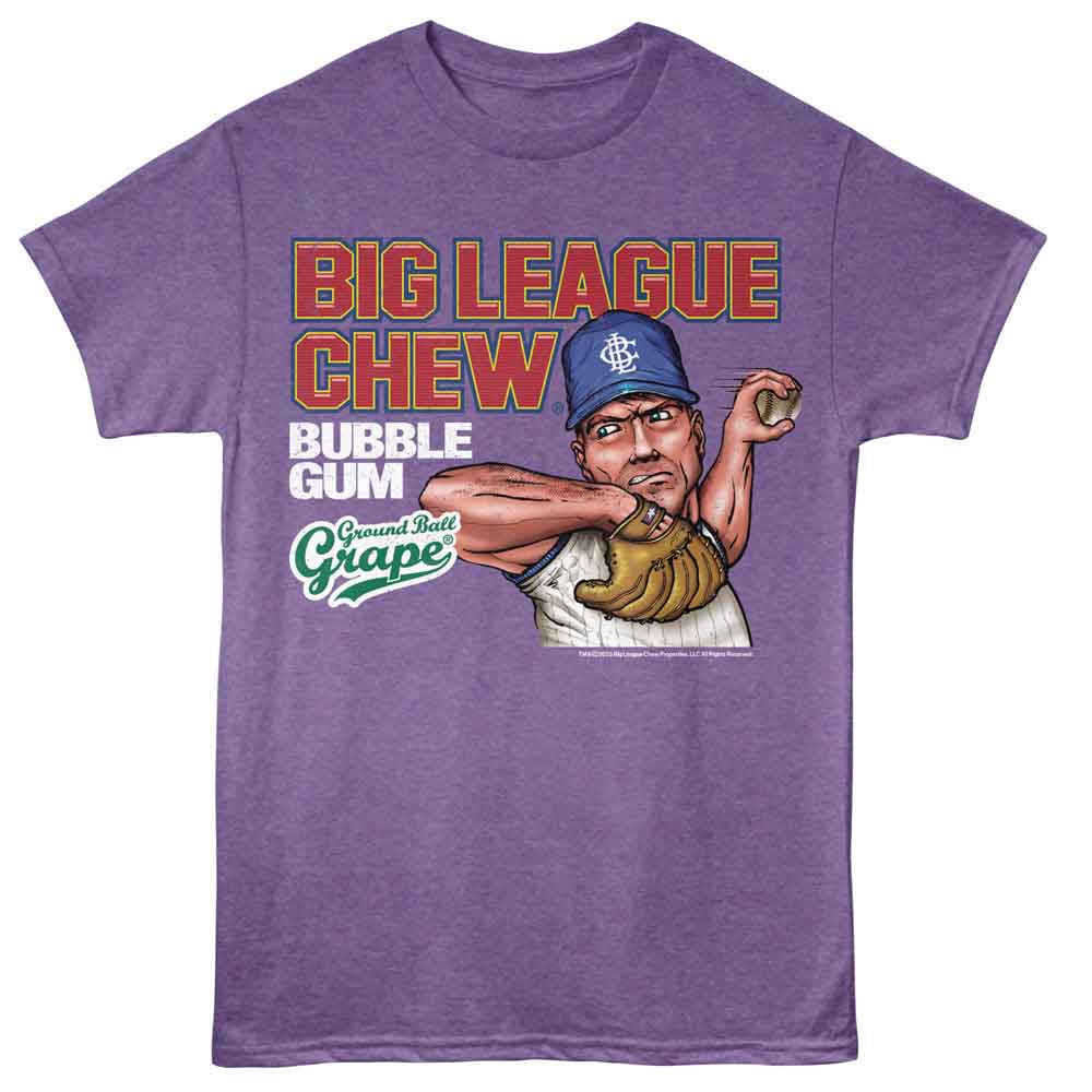 Big League Chew - BIG LEAGUE CHEW GROUND BALL GRAPE Adult Shirt