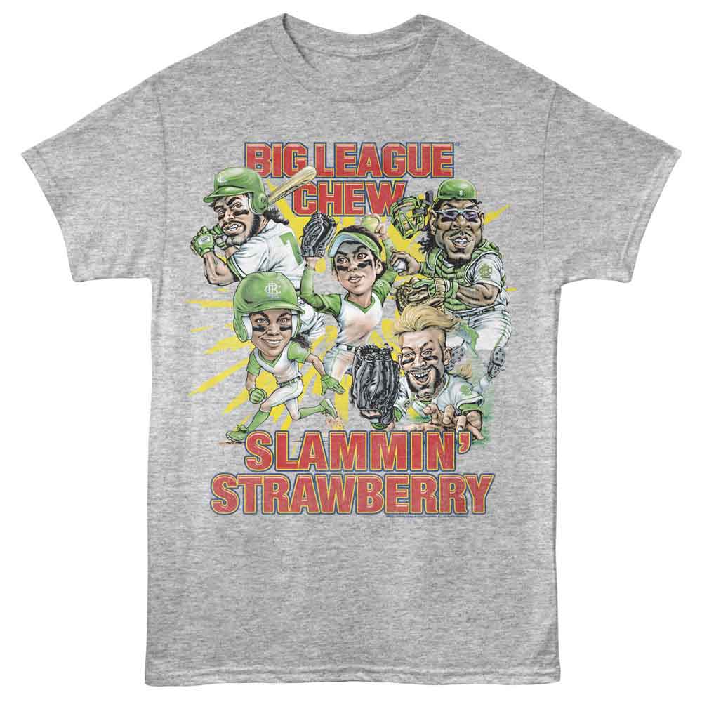 Big League Chew - BIG LEAGUE CHEW SLAMMIN STRAWBERRY GROUP Adult Shirt