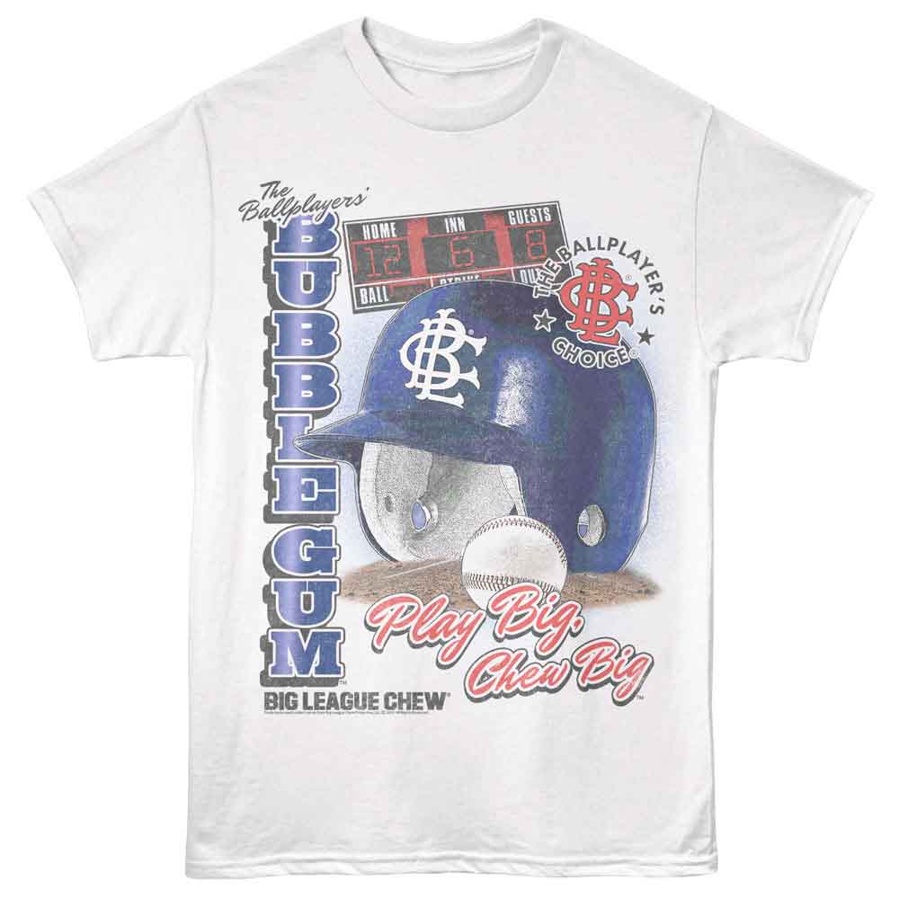Big League Chew - BIG LEAGUE CHEW HELMET AND SCOREBOARD Adult Shirt