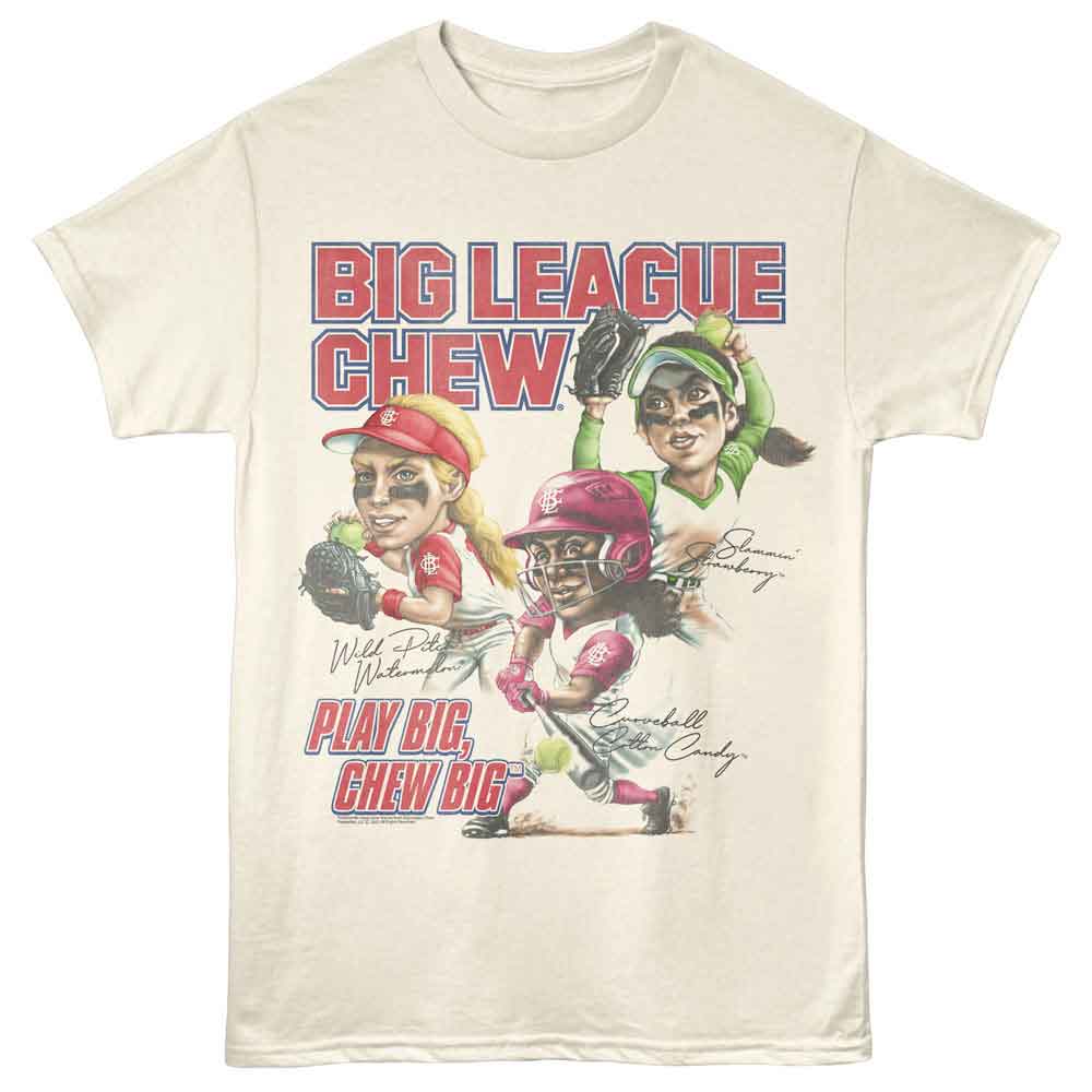 Big League Chew - BIG LEAGUE CHEW SOFTBALL PLAYERS Adult Shirt