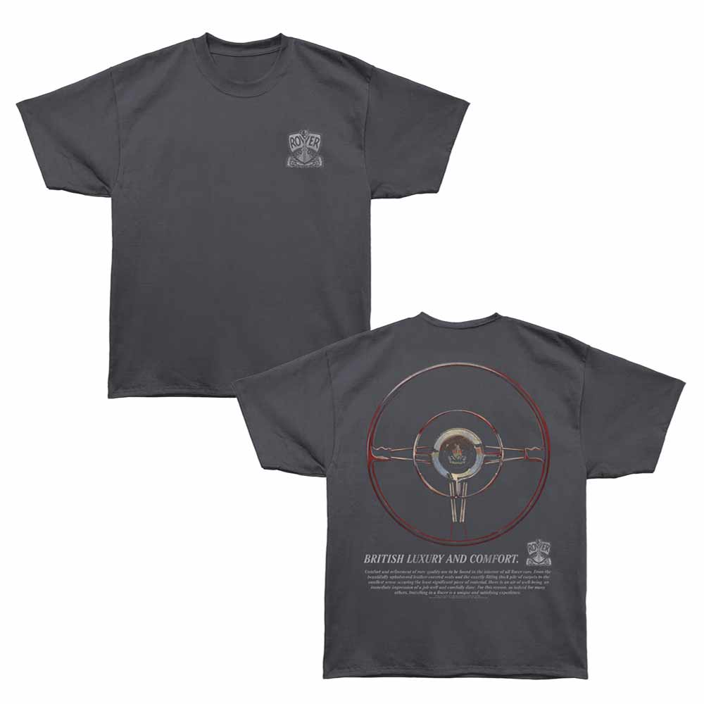 British Motor Heritage - BMH ROVER WHEEL F B Adult Shirt