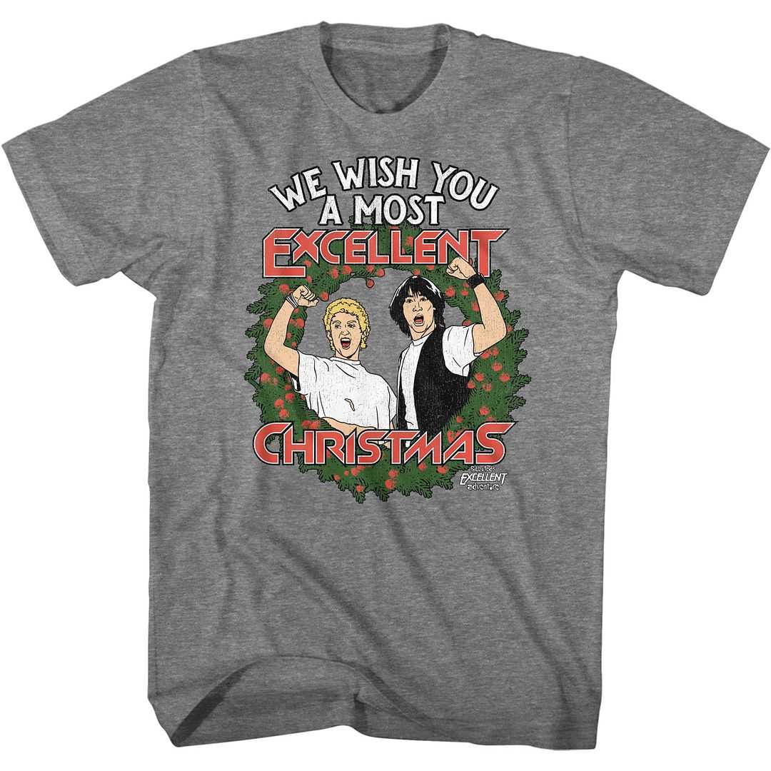 Bill and Ted - BILL AND TED EXCELLENT CHRISTMAS Adult Shirt