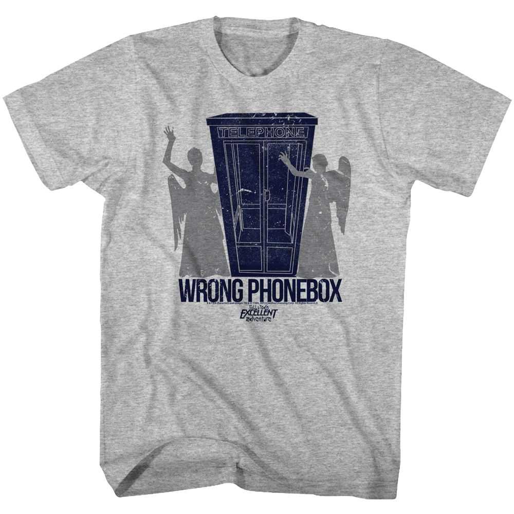 Bill and Ted - WRONG PHONEBOX Adult Shirt